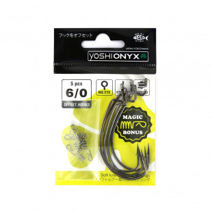 Крючки Yoshi Onyx Offset Hook Magna HD 7/0 BN (уп.5шт)