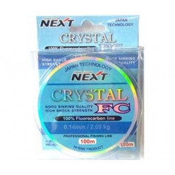 Леска флюорокарбон CRYSTAL FC 100м 0,12мм 1,38кг