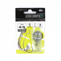 Крючки Yoshi Onyx Offset Hook Long 4/0 BN (уп.5шт) .