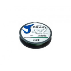 Плетеный шнур J-BRAID*4E 135м 0.14мм Dark green