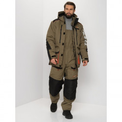 Костюм Huntsman Siberia цв.Хаки/Черный, тк. Breathable, р.52-54/170-176