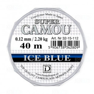 Леска зимняя Super Camou Ice Blue 0.12mm.40м