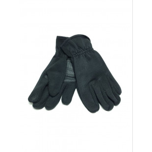 Перчатки флис с кож вставкой в асс-те