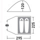 Палатка GREENELL Керри  2V3 зеленый 225*295,высота 120 см