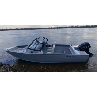 Лодка VOLZHANKA 44 Fish серая с мотором Hidea EF40 FEL-T 44F 09 H424