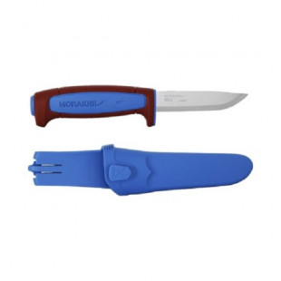 Нож Morakniv Basic 511  углеродистая сталь, пласт. ручка красная синяя вставка