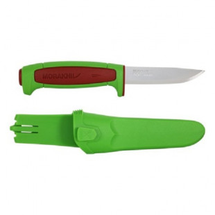 Нож Morakniv Basic 546  нержавеющая сталь пласт. ручка (зеленая) терракот. вставка, 14282