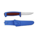 Нож Morakniv Basic 546  нержавеющая сталь пласт. ручка (синяя) красная вставка, 14502