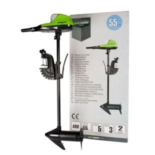 Лодочный мотор аккумуляторный Greenworks G40TM55 9000207