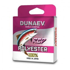 Леска Dunaev Polyester RED 0.128мм 100м