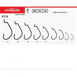 Крючки Maruto 3314 BN №5/0  (5шт)