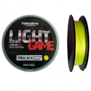 Шнур Tokuryo Light Game X4 Yellow 1.5 PE 150m