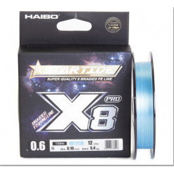 Шнур HAIBO STARTIDE PE PROx8 1.0 0.15mm 8.6kg 150m blue