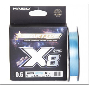 Шнур HAIBO STARTIDE PE PROx8 1.0 0.15mm 8.6kg 150m blue