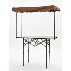 Складной стол с съёмной крышей MirCamping AT013 (113×58×50–85см) ЧЕРНЫЙ