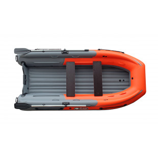 Лодка Reef Triton 400 S-Max с интегрированным фальшбортом оранжево-светло серый
