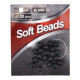 Бусина фидерная Namazu Soft Beads PVC d-6 мм круглая цв.чёрный 20шт N-SBF-14