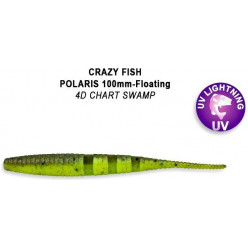 Силиконовая приманка Crazy Fish Polaris 1.8" 5-45-4d-6 кальмар цв. chart swamp