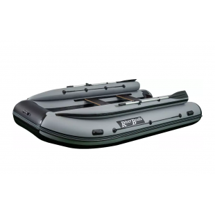 Лодка RiverBoats RB 410 НДНД (фальшборт) черно-серый