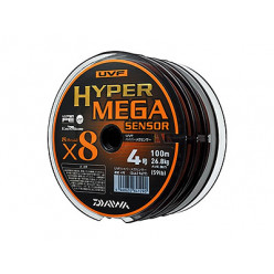 Шнур Daiwa UVF Hyper Mega Sensor 8x#4.0 d-0.330 мм 59 lb 100 m 9677