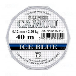 Леска зимняя Super Camou Ice Blue 0.18mm.40м