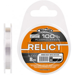 Леска флюорокарбон Мinoga Relict 8m, d 0.50mm, test 14.0kg
