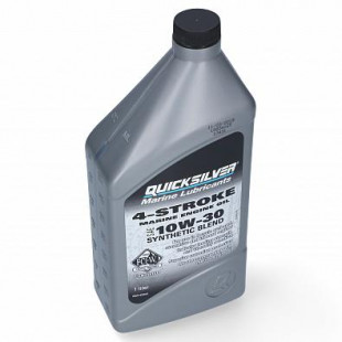 Масло Quicksilver Synthetic Blend 4-х тактное10W30 1л 92-8M0152563