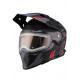 Шлем dual sport RSX Iceman (H331) Winter (желтые очки) черно-красный матовый р. XL