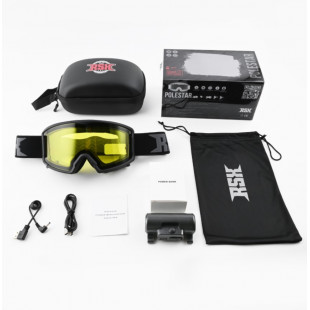 Очки с подогревом RSX Polestar Winter (черный, черный, черный, двойная желтая линза)