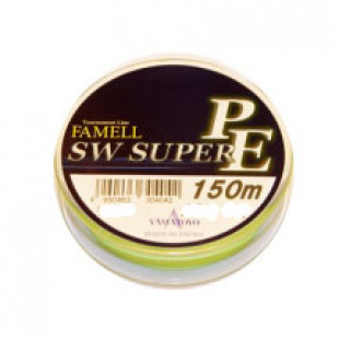 Плетеный шнур Yamatoyo FameLL SW Super PE Yellow 0.6 150м 0.128мм