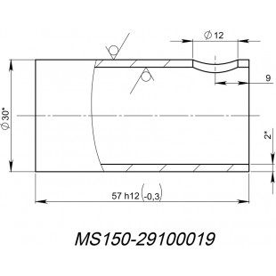Втулка MS150-29100019, оцинк. снегоход STELS Капитан JU105183