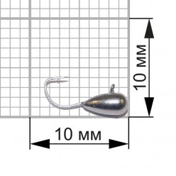 Мормышка Капля с ушком d 3,0мм 0,47гр никель кр. Owner