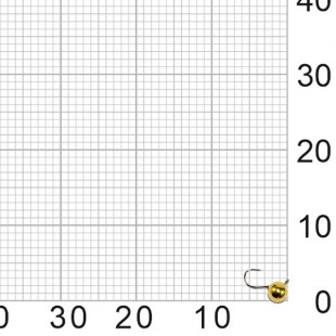 Мормышка Шар с ушком d3,0мм 0,3гр золото Owner
