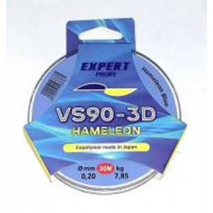 Леска VS90-3D Hameleon Blue 3D3014, 014мм 30м 4,65кг хамелеон голубая