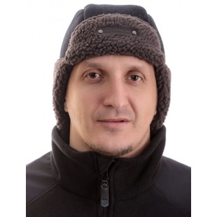 Шапка-ушанка NIVIS цв.черный р.L