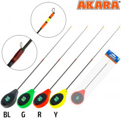 Удочка зимняя Akara Ice Pro L 355 (1,0-8,0 гр.) 2х. составной Green