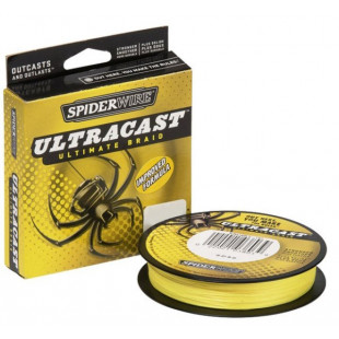 Плетеный шнур SPIDERWIRE UltraCast Yellow 0.25мм 110м