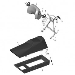 Обивка сиденья MS600-68010033 JU125400