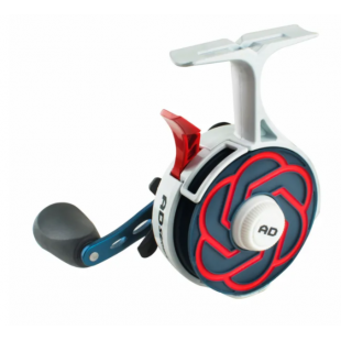 Катушка зимняя мультипликаторная ADMIRAL ADII-02 белая/красн левая