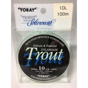 Леска TORAY Solaroam Trout Nylon 5lb/0.18 100м