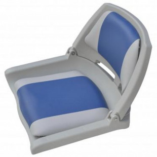 Сиденье пласт.скл. с подложкой Molded Fold-Down Boat Seat серо-голубое 75109GB