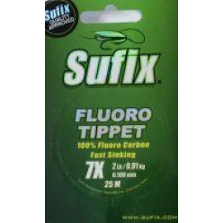 Леска зимняя Sufix Fluoro Tippet Clear 0.138mm 25m