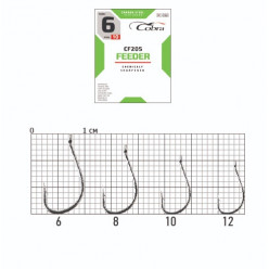 Крючки Cobra FEEDER сер. CF205 разм. 006 10 шт.