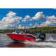 Лодка VOLZHANKA 46 Fish серый, красный с мотором YAMER EF60 FVEL-T 46F 81 A625