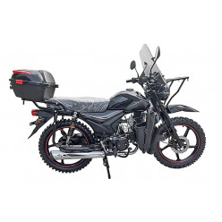 Мопед Alpha ANDES OFFROAD LUX (Форсир.)(багажник перед. и зад.,литые диски) ЧЕРНЫЙ МАТОВЫЙ