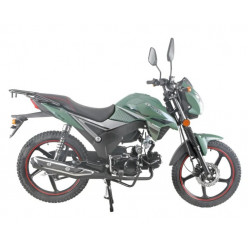 Мопед Alpha SA Max OFFROAD (Тюнинг) (багажник зад,литые диски,обтекатель, LED фара) ЗЕЛЕНЫЙ МАТОВЫЙ