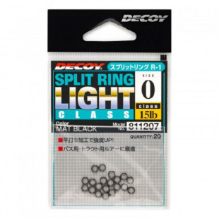 Кольцо заводное Decoy Split Rinng black № 0 (20шт)