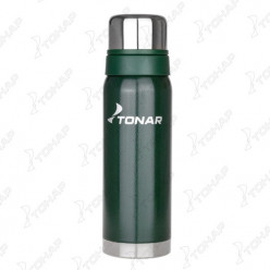 Термос 750ML с ситечком зеленый (2 крышки-кружки) TONAR HS.TM-056-G