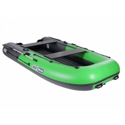 Надувная лодка BoatsMan BT350A (серо-салатовый)