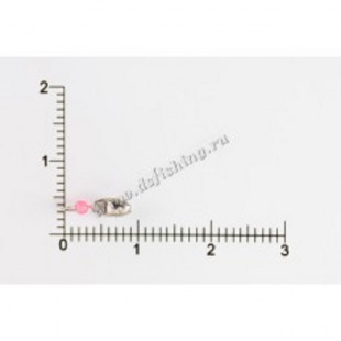 Мормышка вольфрам Овсинка ф2,5 никель с бусиной